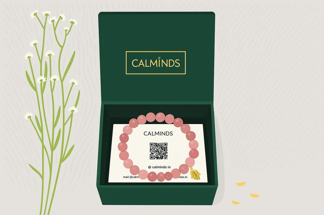 vector image of rhodonite bracelet