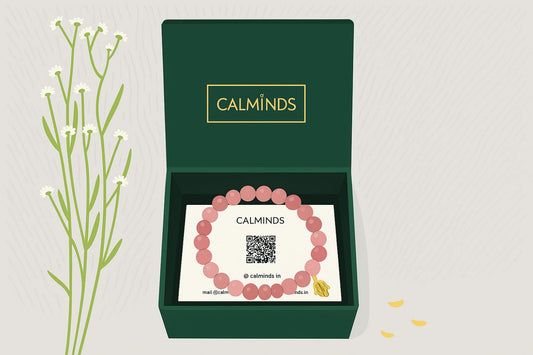 vector image of rhodonite bracelet