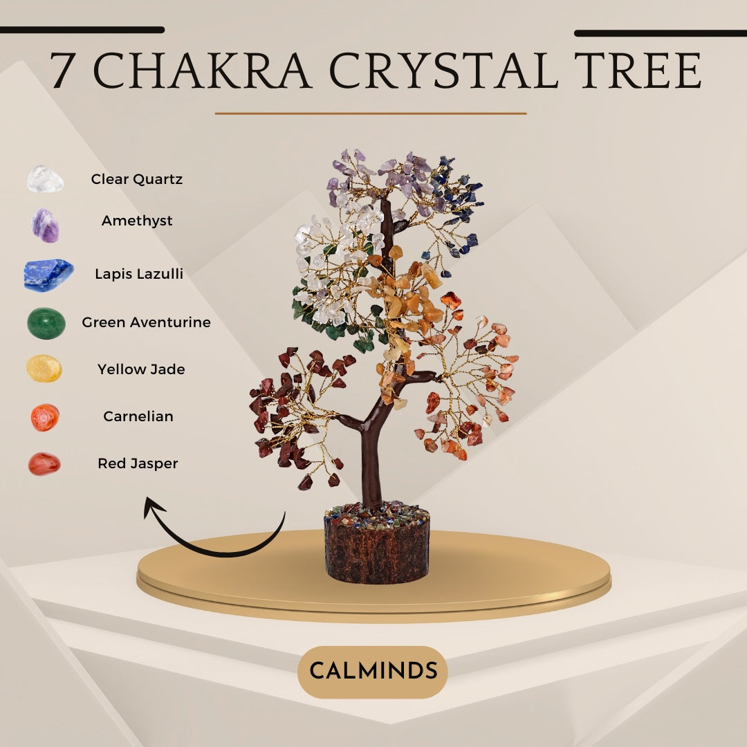 7 Chakra Crystal Tree different colors