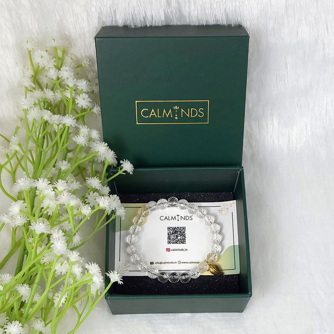 White_Transparent_Clear_Quartz_Crystal_Bracelet_Inside_Calminds_Box