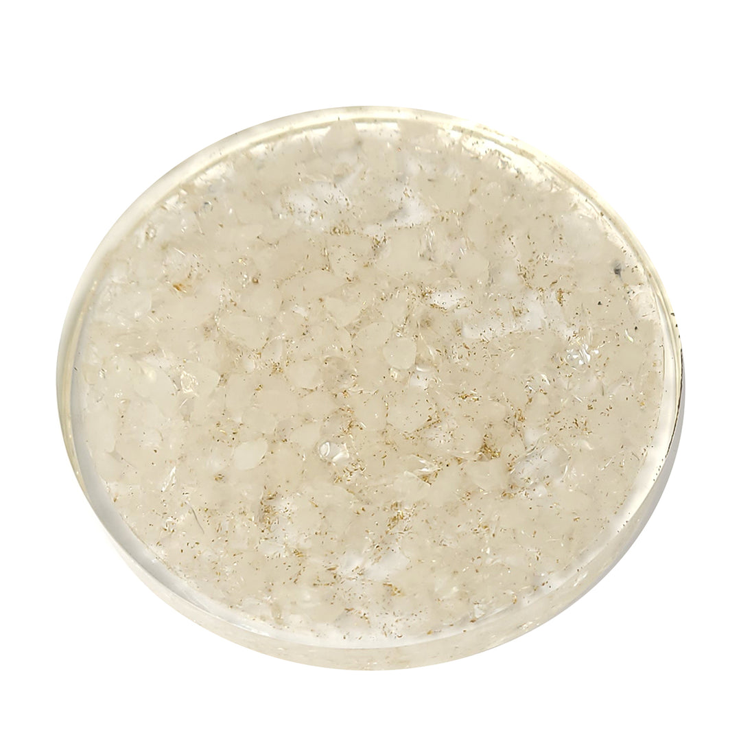 clear quartz coaster