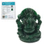 green jade ganesha 6 inch by calminds with certification