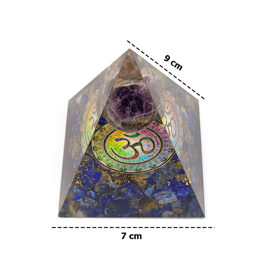 Lapis Lazuli Orgonite Pyramid measurements