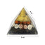 Pyrite Orgonite Pyramid measurement