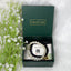 Moonstone & Black Tourmaline Bracelet with green calminds box