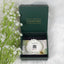 White color Selenite Bracelet inside calminds box
