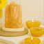 yellow aventurine crystal ganesha with citrine tea light candle holders