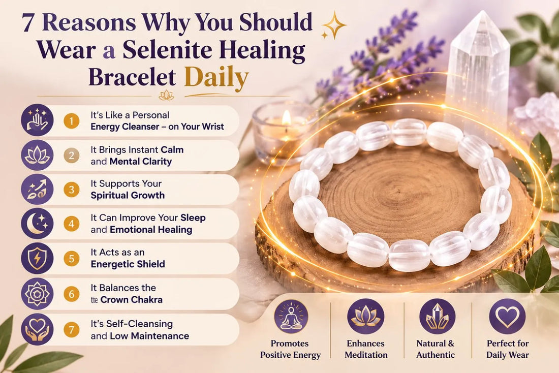 7 reasons why you should wear a selenite healing bracelet
