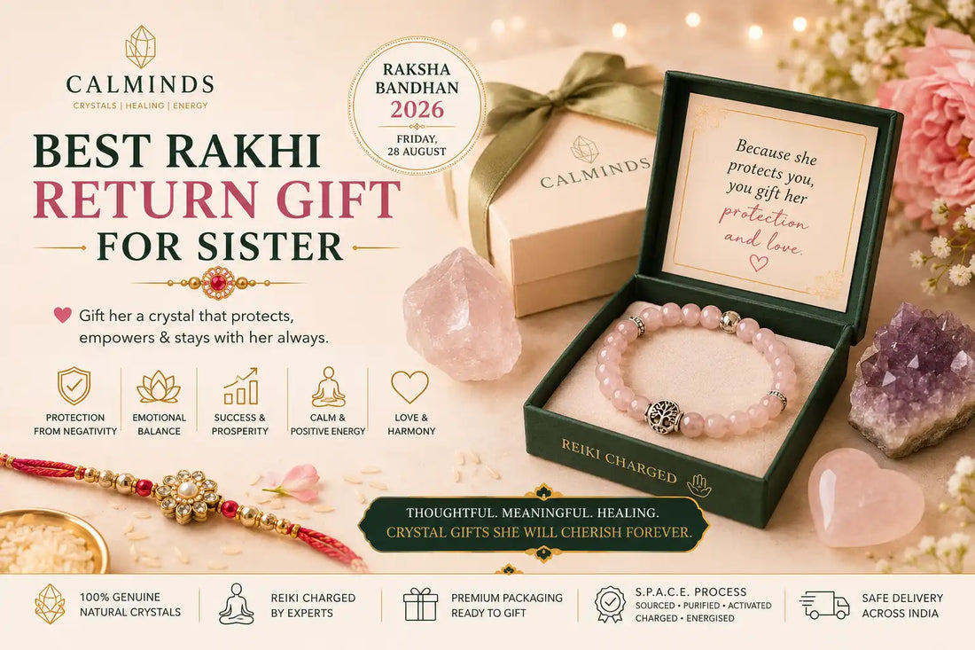 Best Rakhi return gift ideas for sister in 2026 featuring meaningful crystal gifts