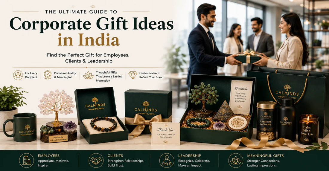 Corporate gift ideas in India for employees and clients featuring premium crystal corporate gifts and gift boxes