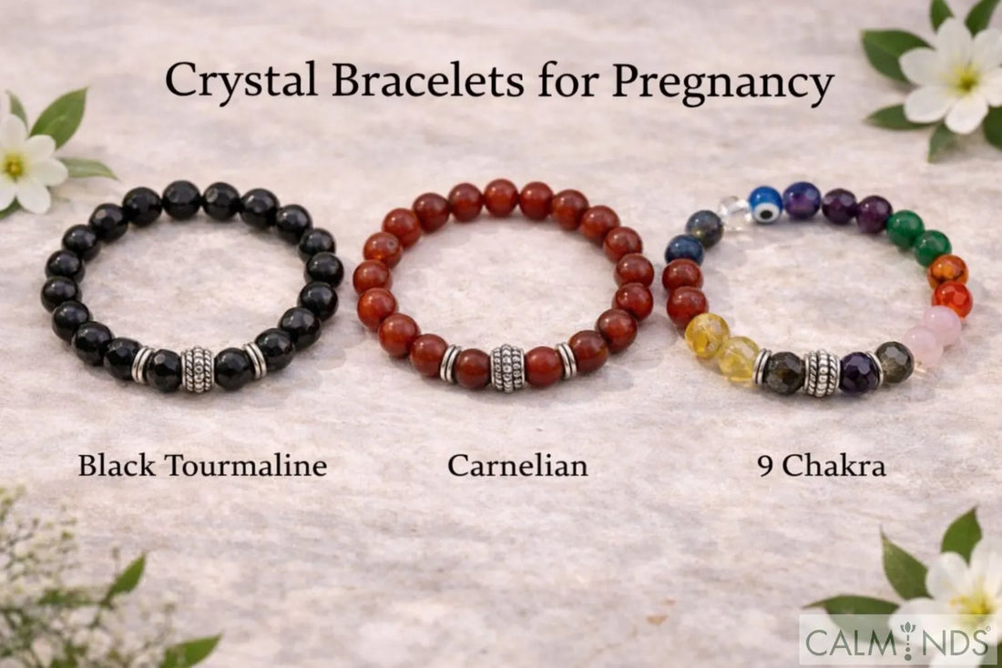 crystal bracelets for pregnancy including black tourmaline carnelian and 9 chakra bracelet