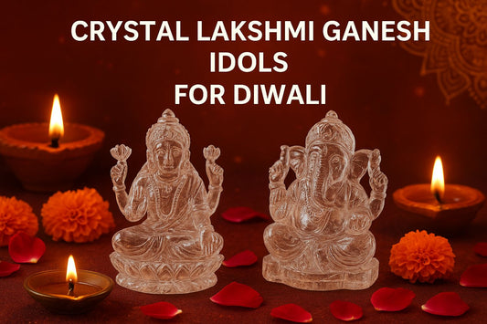 Lakshmi Ganesh in Crystals