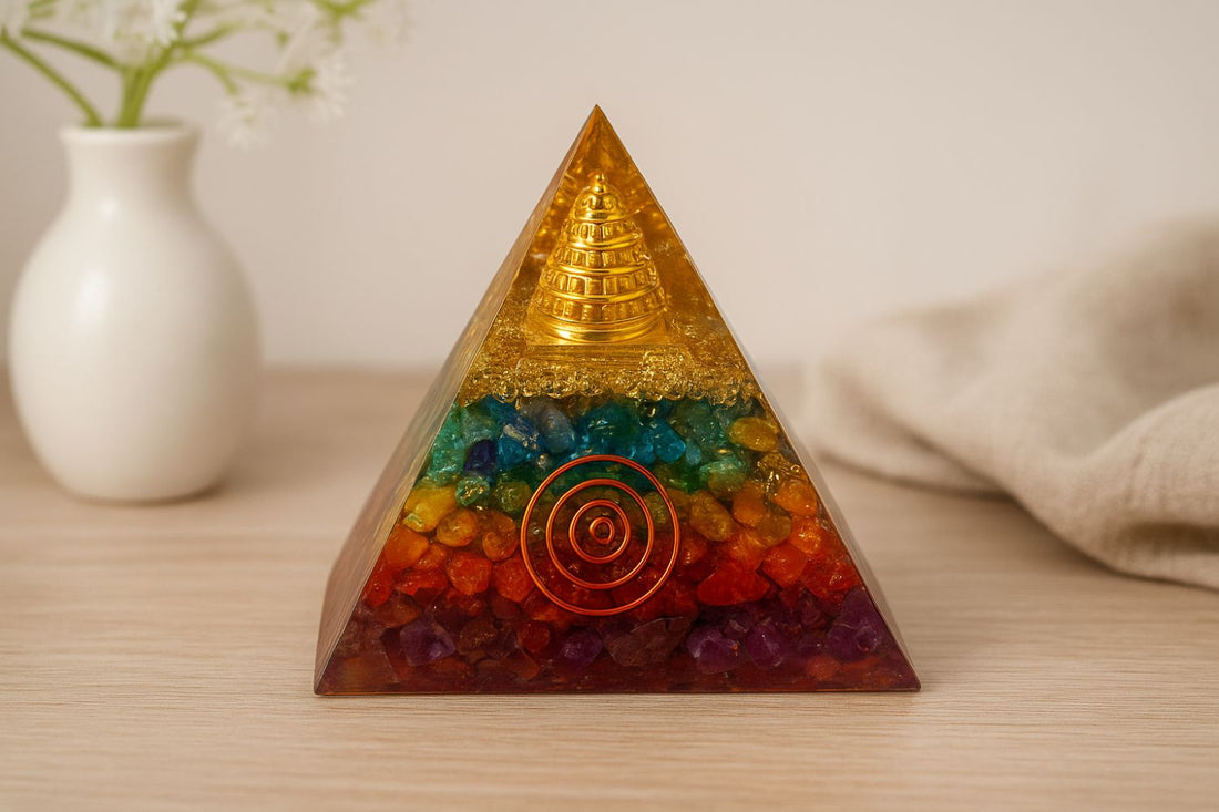 7 chakra orgonite pyramid
