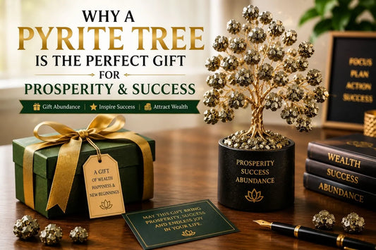 pyrite tree perfect gift for prosperity success abundance and positive energy