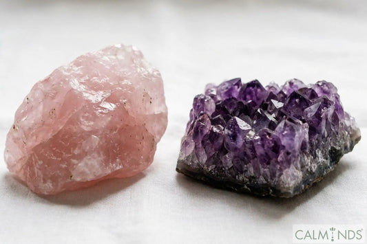 Comparison between Rose Quartz and Amethyst healing crystals