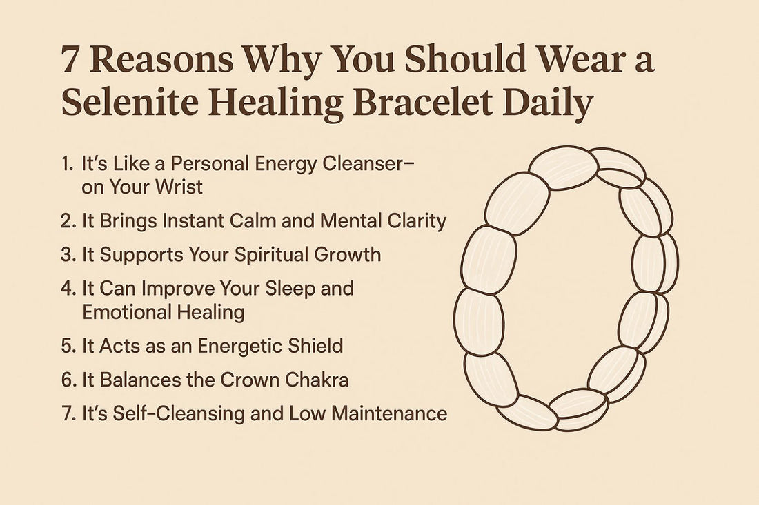 7 reasons why you should wear a selenite healing bracelet