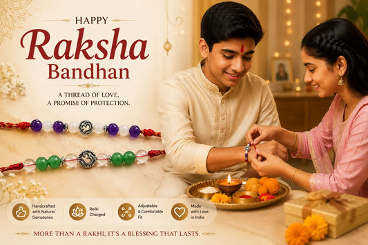 Sister tying rakhi to brother during Raksha Bandhan ceremony