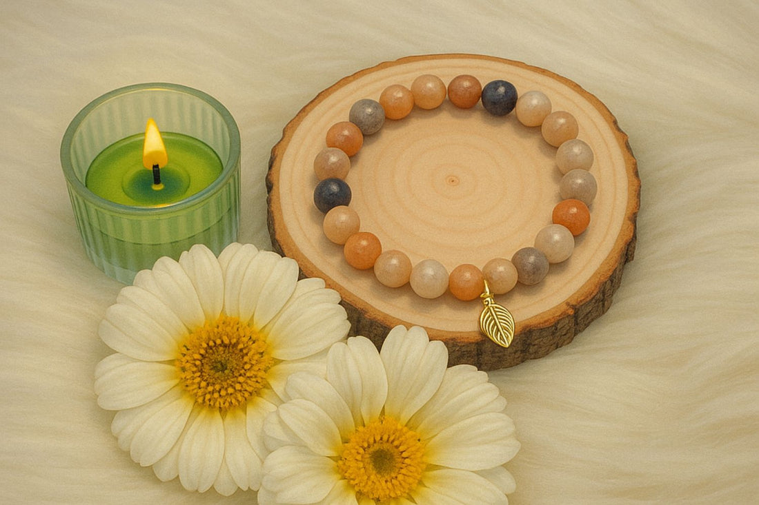 Calminds Sunstone Crystal Bracelet Ghibli Image generated by AI