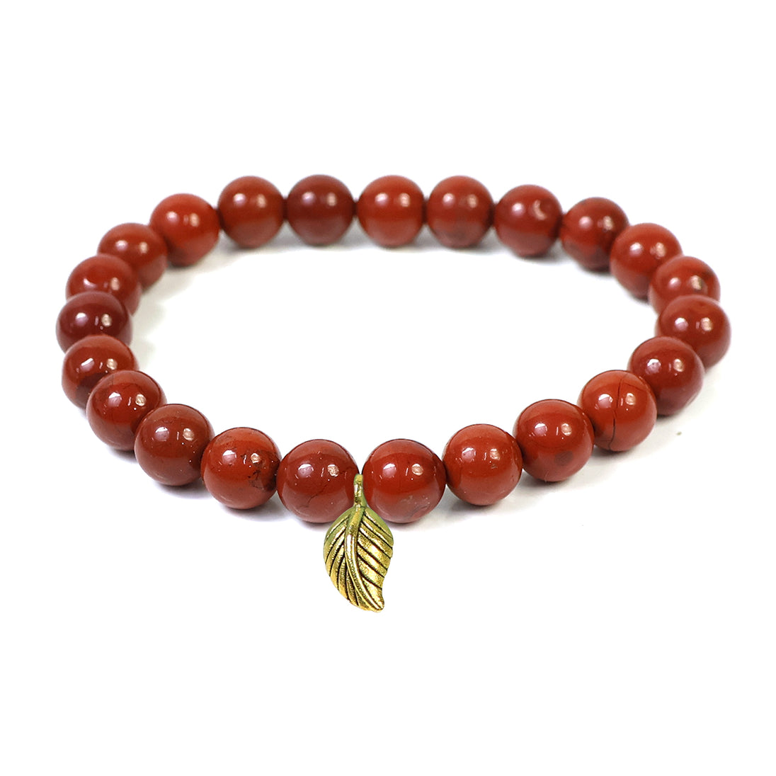 Calminds Red Jasper Healing Bracelet with white background