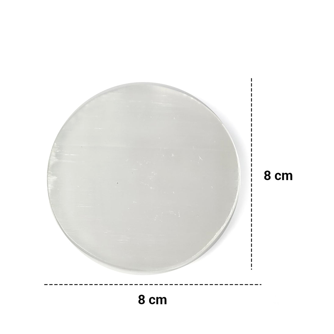 Calminds Round Selenite Charging Plate measurements