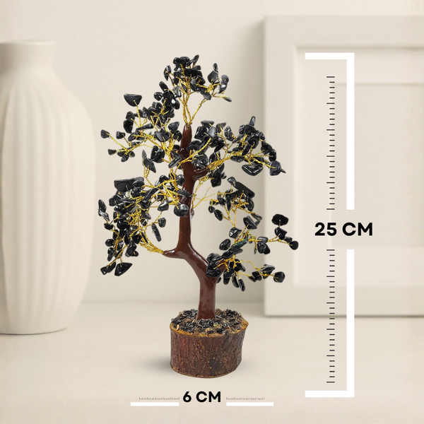 Black Obsidian Crystal Tree