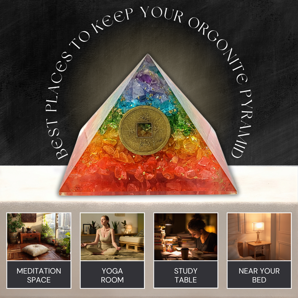 7 Chakra Healing Pyramid | Crystal Energy Pyramid