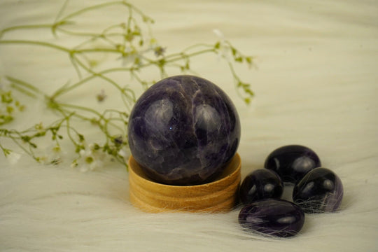 purple amethyst crystal ball by calminds