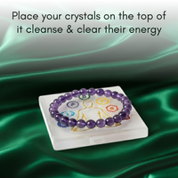7 Chakra Selenite Charging Plate