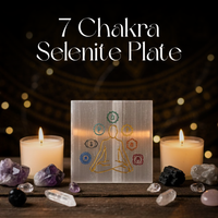 7 Chakra Selenite Charging Plate
