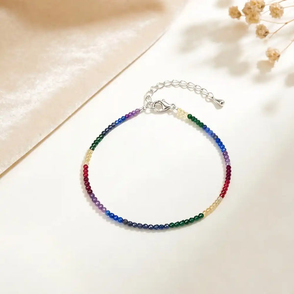 7 Chakra Crystal Anklet for Energy Balance & Everyday Style