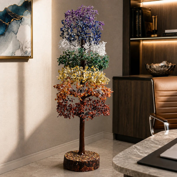 7 Chakra Crystal Energy Tree (3 FT) | 5000 Beads Healing Tree