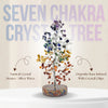 Seven Chakra Crystal Tree with colorful stones and silver wires