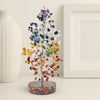 7 Chakra Crystal Tree with natural crystal chips and orgonite base