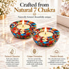 7 chakra tea light holder product image 5