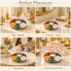 Placement ideas for the 7 chakra tea light holder: pooja or mandir, entrance or foyer, living room and festive rangoli setup