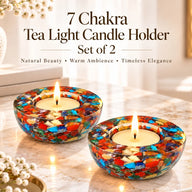 7 Chakra Tea Light Holder for Diwali Pooja & Meditation
