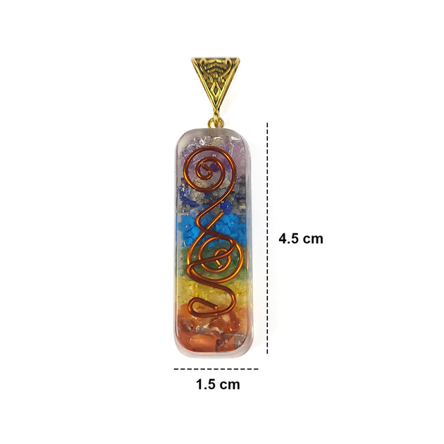 7 Chakra Healing Pendant Measurements