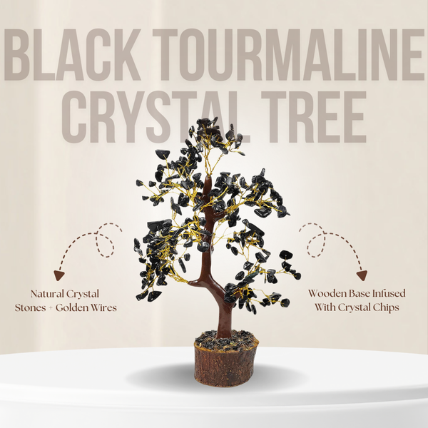 Black Obsidian Crystal Tree