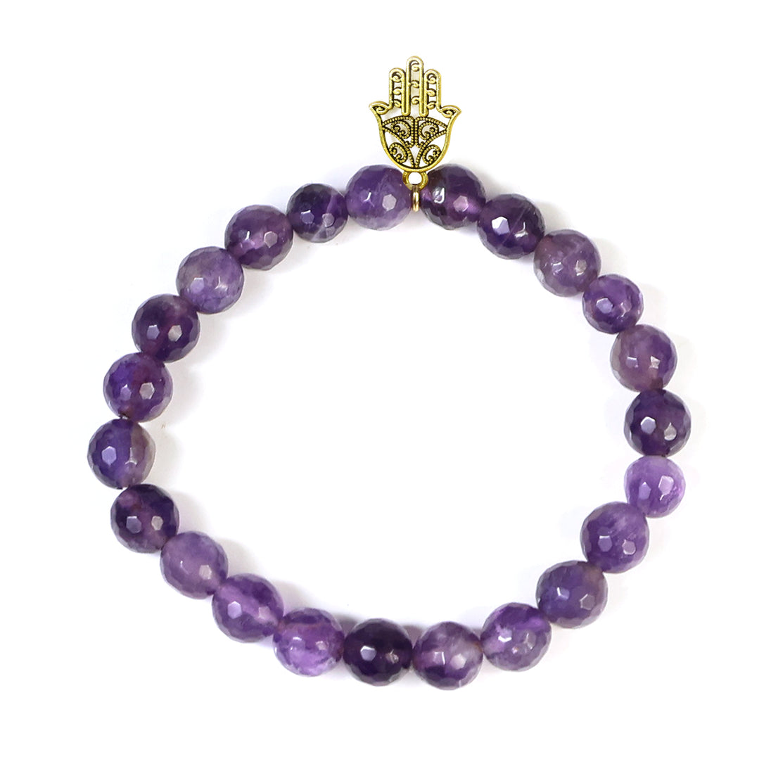 Calminds Amethyst Healing Bracelet with charm