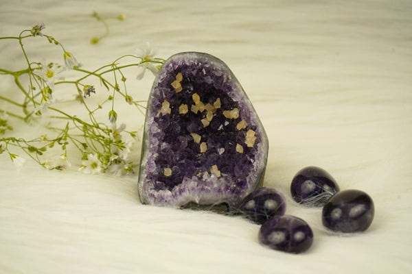 Amethyst Cluster Geode for Healing & Protection