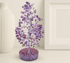 Purple Color Amethyst Crystal Tree with orgonite base by Calminds