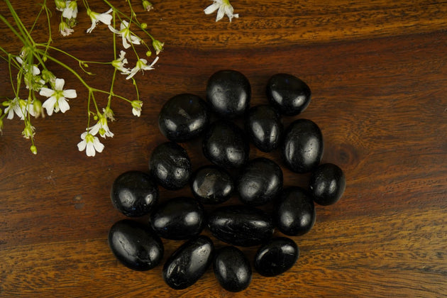 Black Tourmaline Tumbles by Calminds