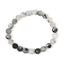 Calminds Black Rutile Quartz Healing Bracelet on white background