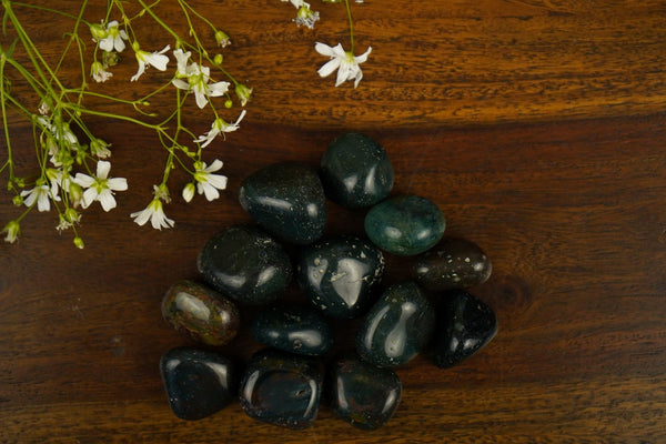 Premium Bloodstone Tumbles (Set of 5) - AAA high Grade Quality