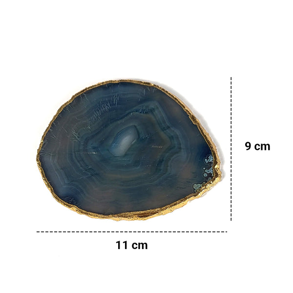 Blue Agate Crystal Coaster