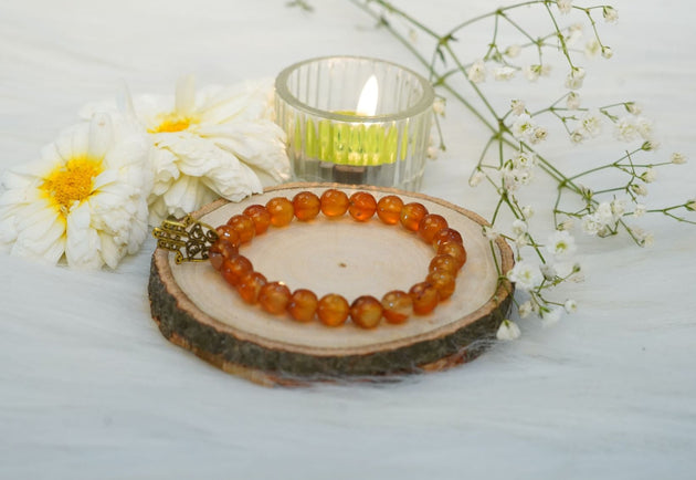 orange color Carnelian Healing Bracelet 