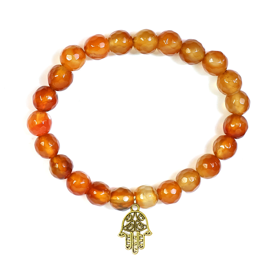 Calminds Carnelian Healing Bracelet of orange color