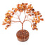 Carnelian Crystal Tree with white background