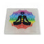 Chakra Balancing Selenite Charging Plate on white background