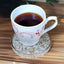 Clear Quartz Coaster with coffee cup on top